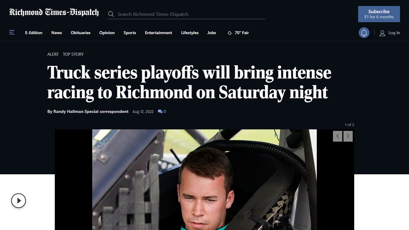 Truck series playoffs will bring intense racing to Richmond on Saturday ...